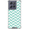 Blue White Chevron Moto G Power 5G (2025) Clear Case